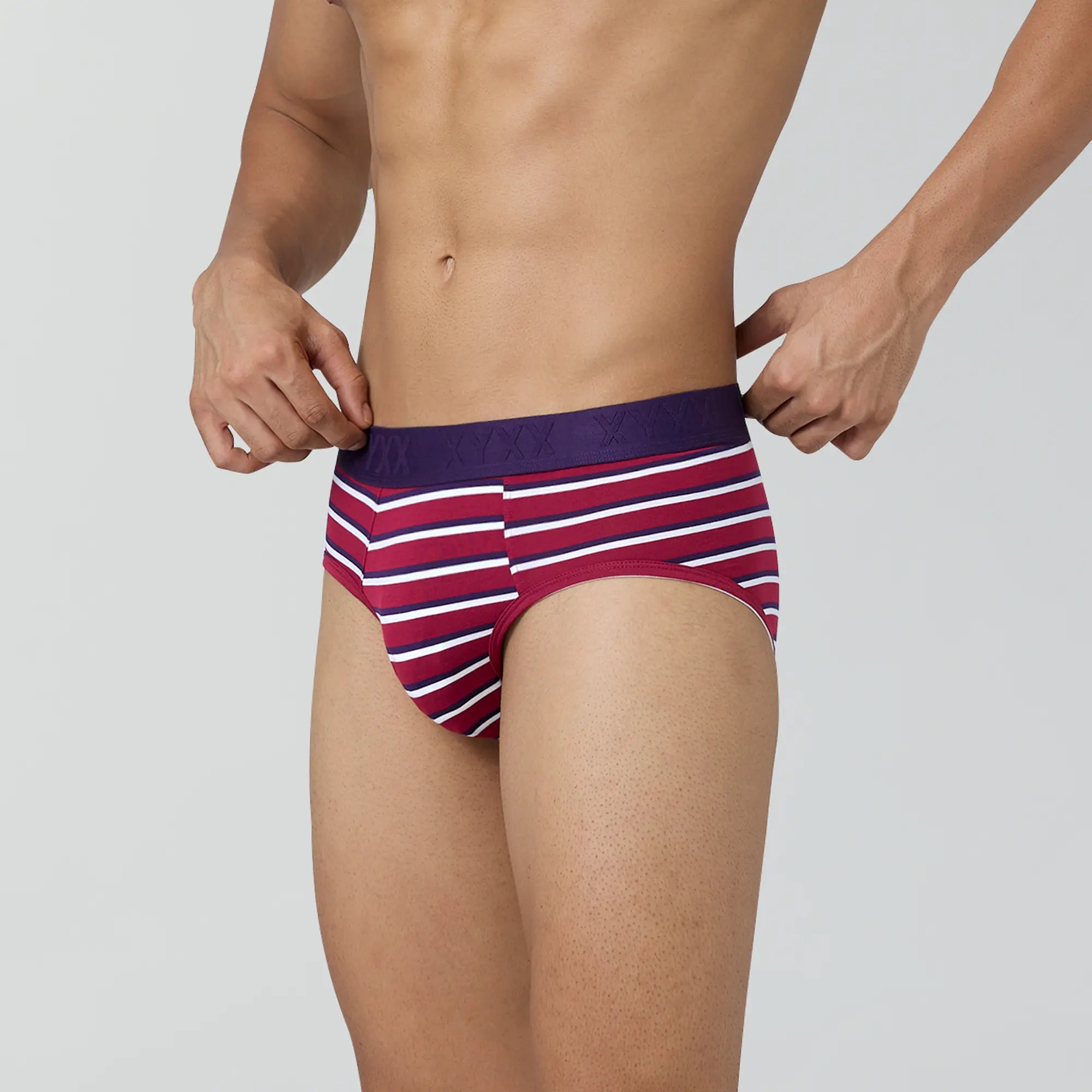 Linea Modal Briefs For Men Brick Red - XYXX Crew