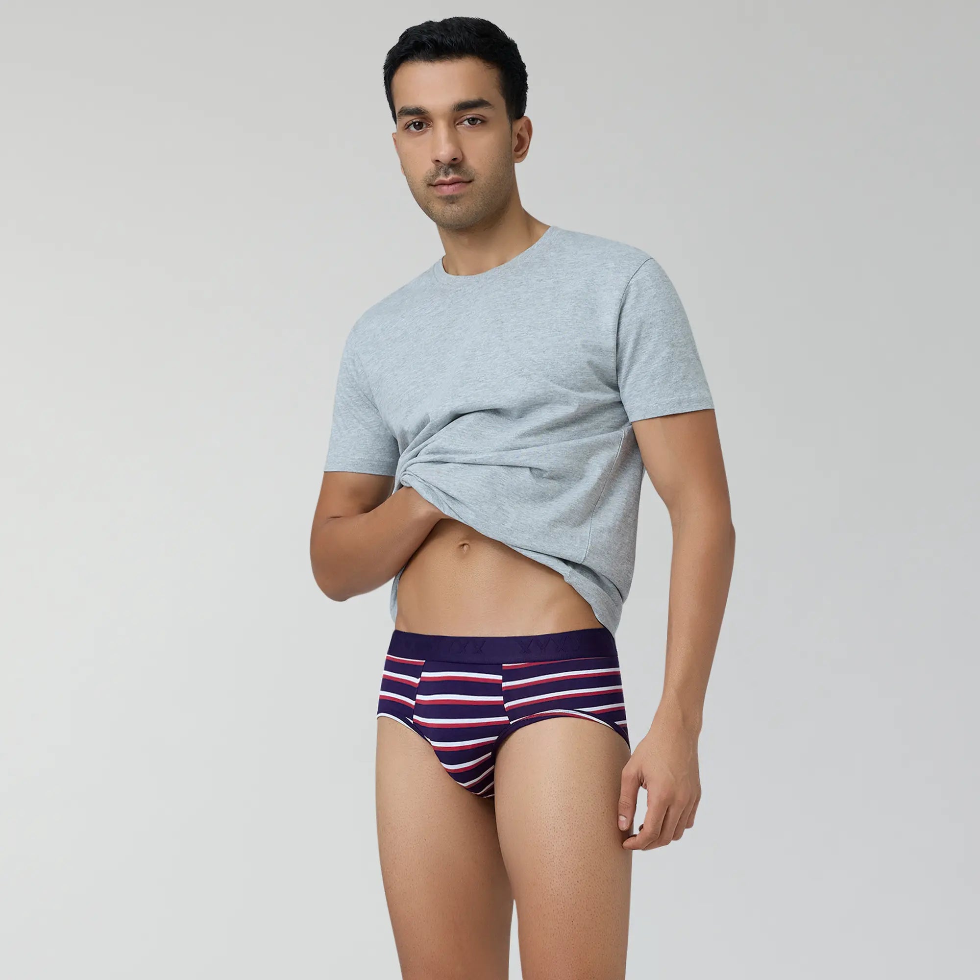 Linea Modal Briefs For Men Cardinal Blue - XYXX Crew