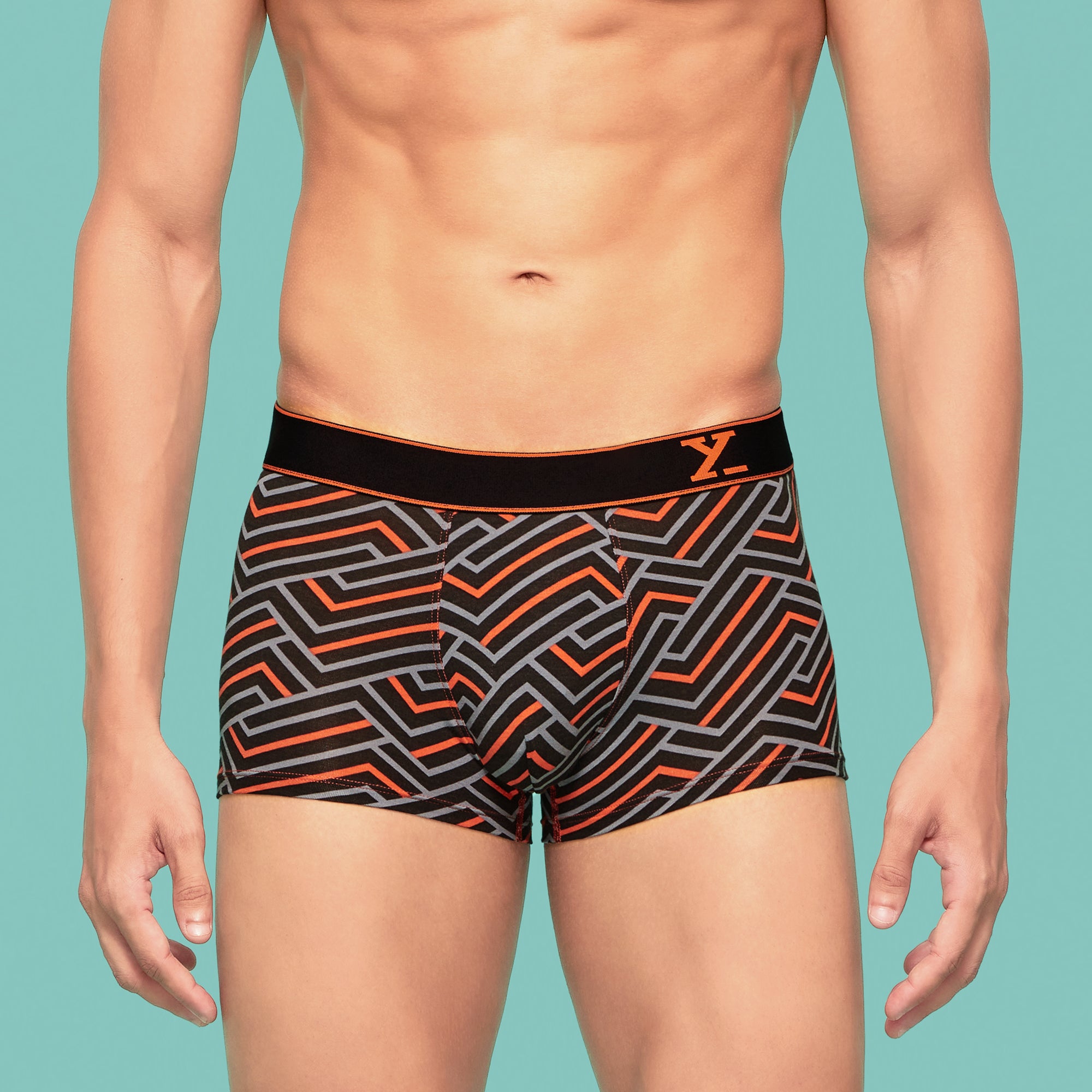 Linea Modal Trunks Black Red Cocktail