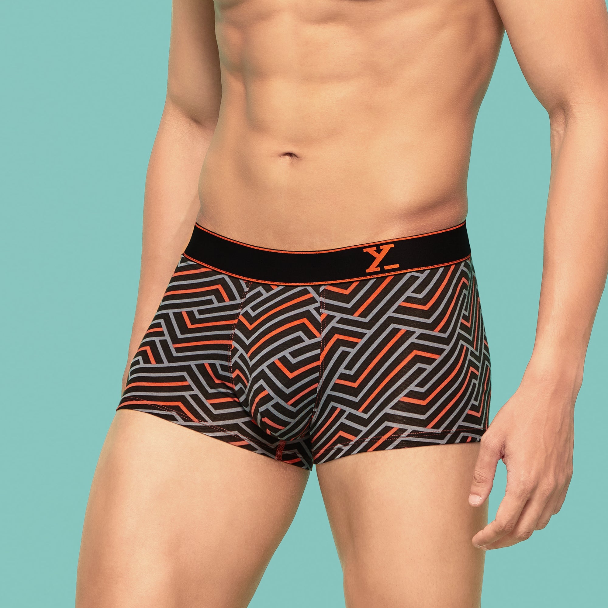 Linea Modal Trunks Black Red Cocktail