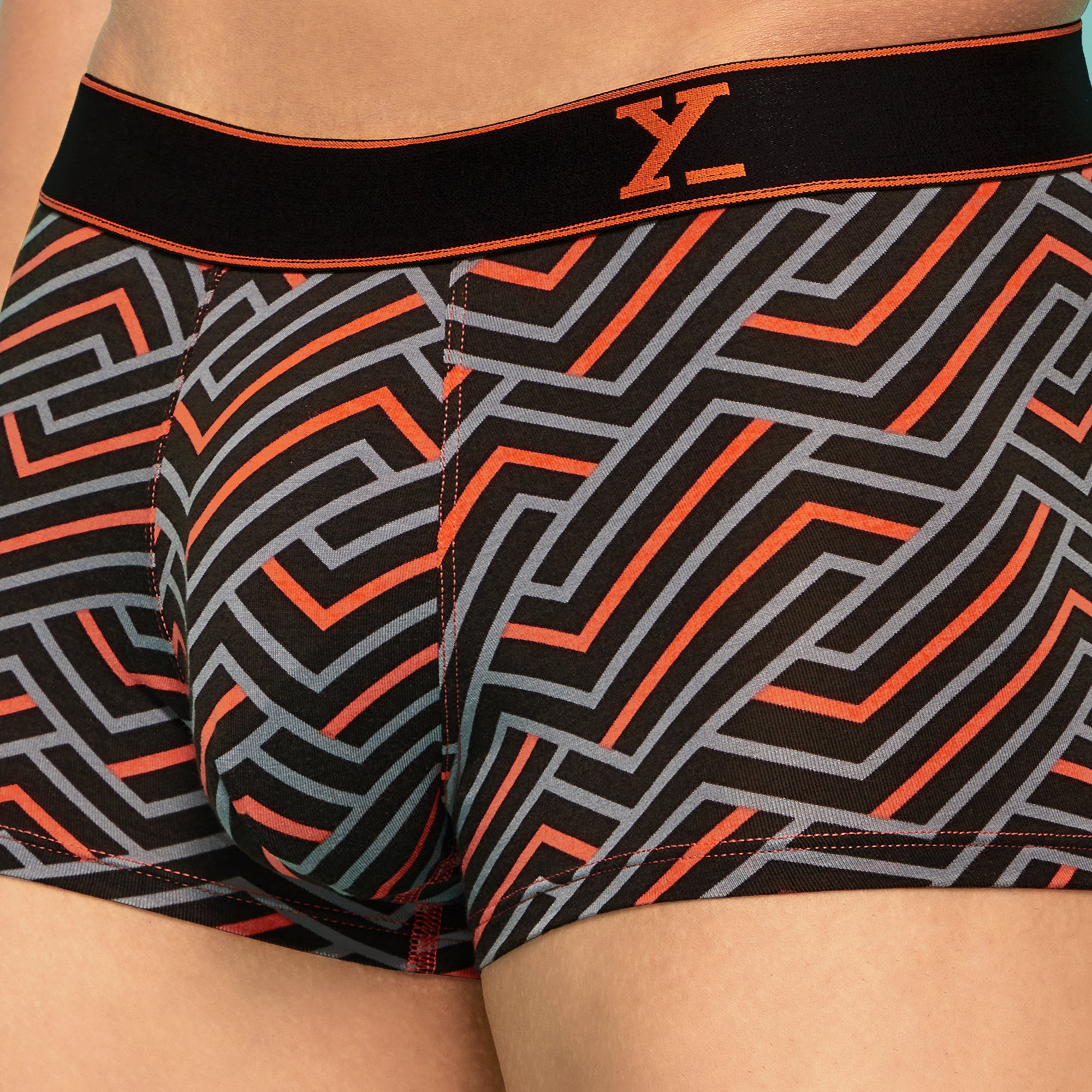 Linea Modal Trunks Black Red Cocktail