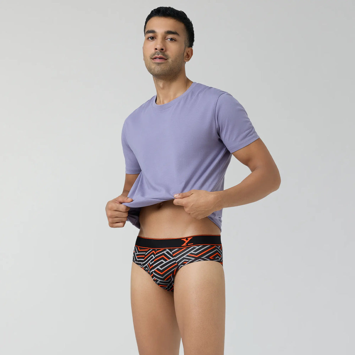 Parallax Cotton Briefs Black Stripes - XYXX Crew