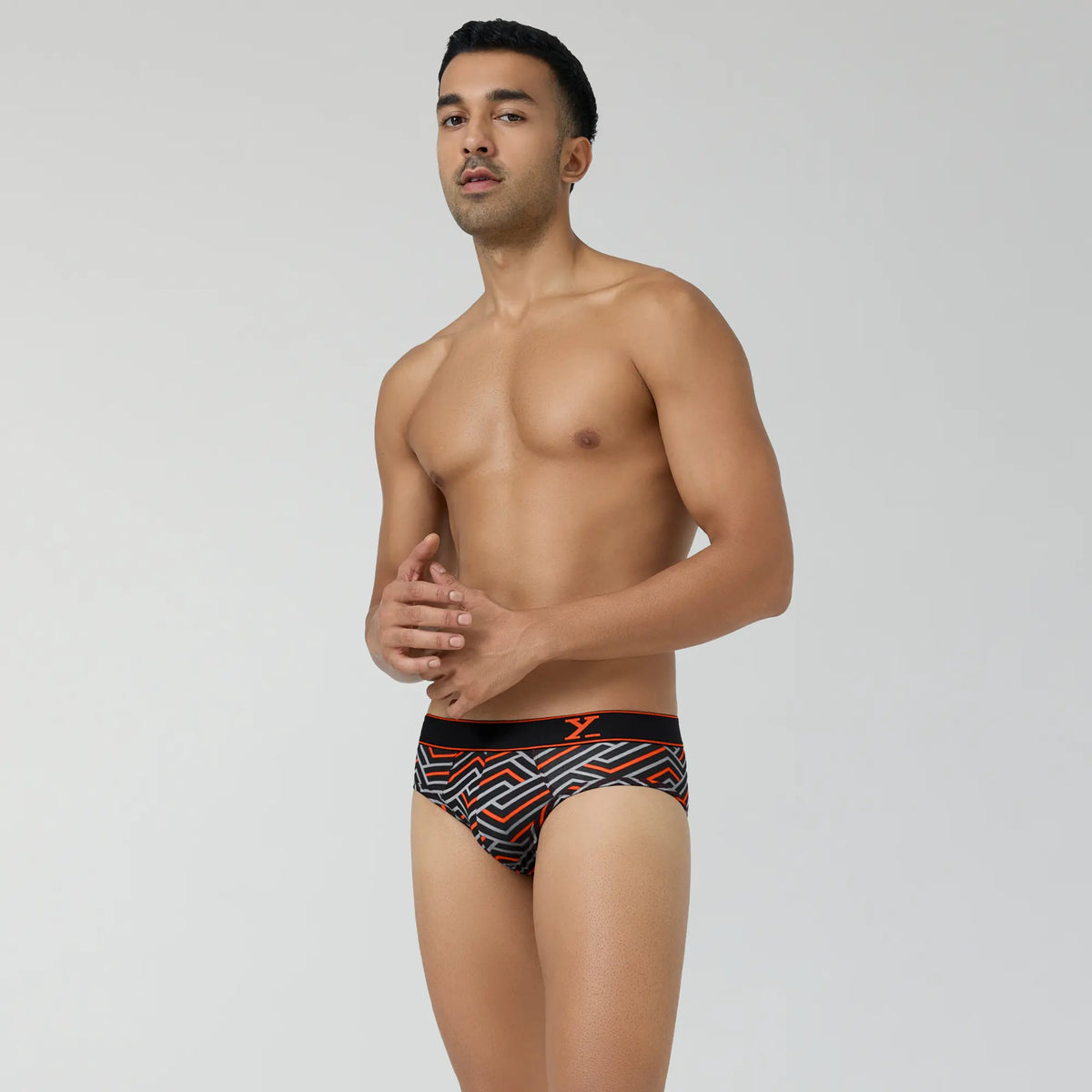 Parallax Cotton Briefs Black Stripes - XYXX Crew