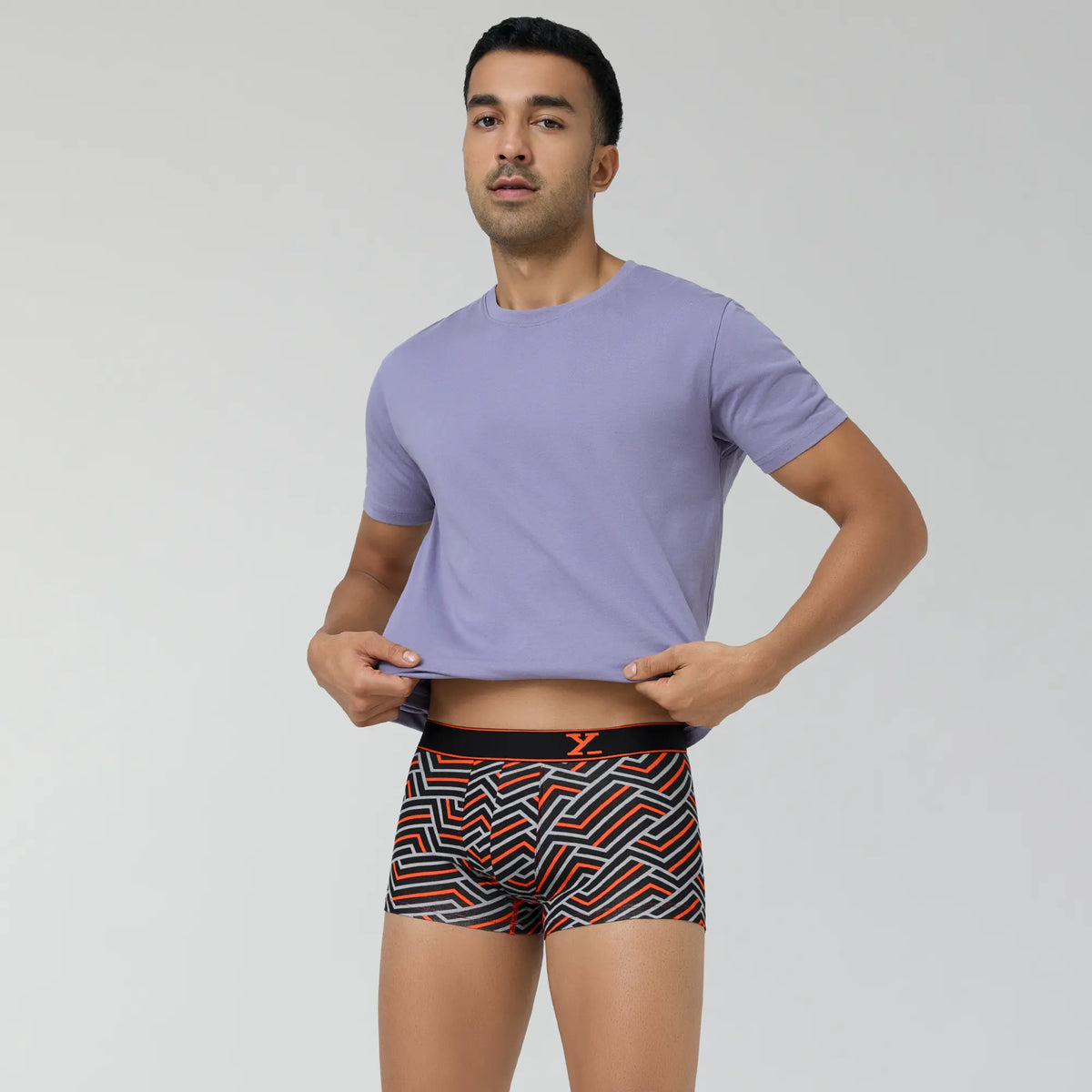 Parallax Cotton Trunks Black Stripes - XYXX Crew