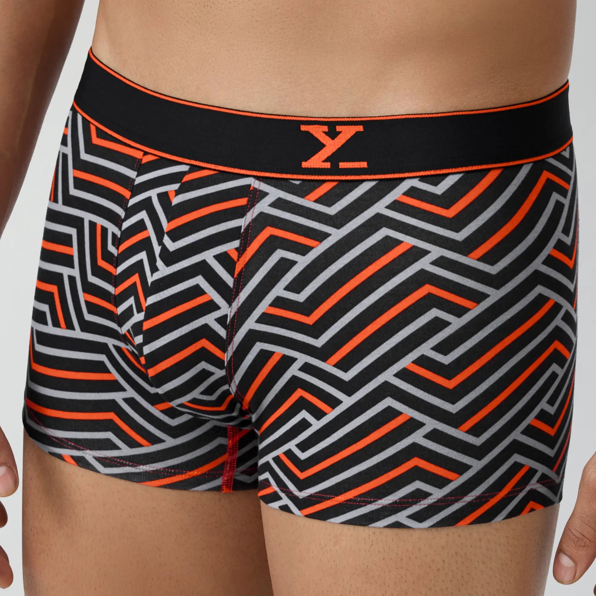 Parallax Cotton Trunks Black Stripes