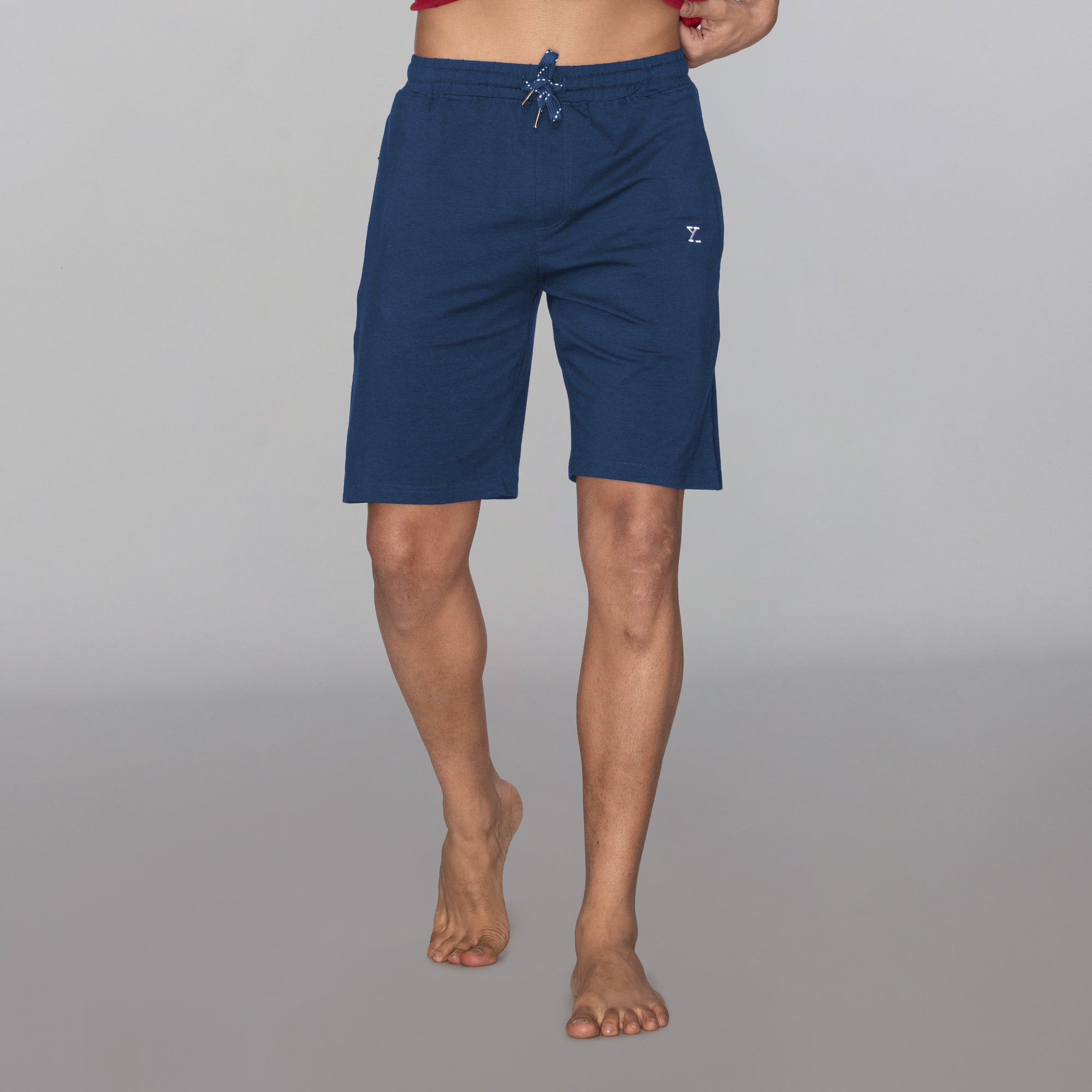 Ace Modal-Cotton Shorts For Men Estate Blue - XYXX Mens Apparels