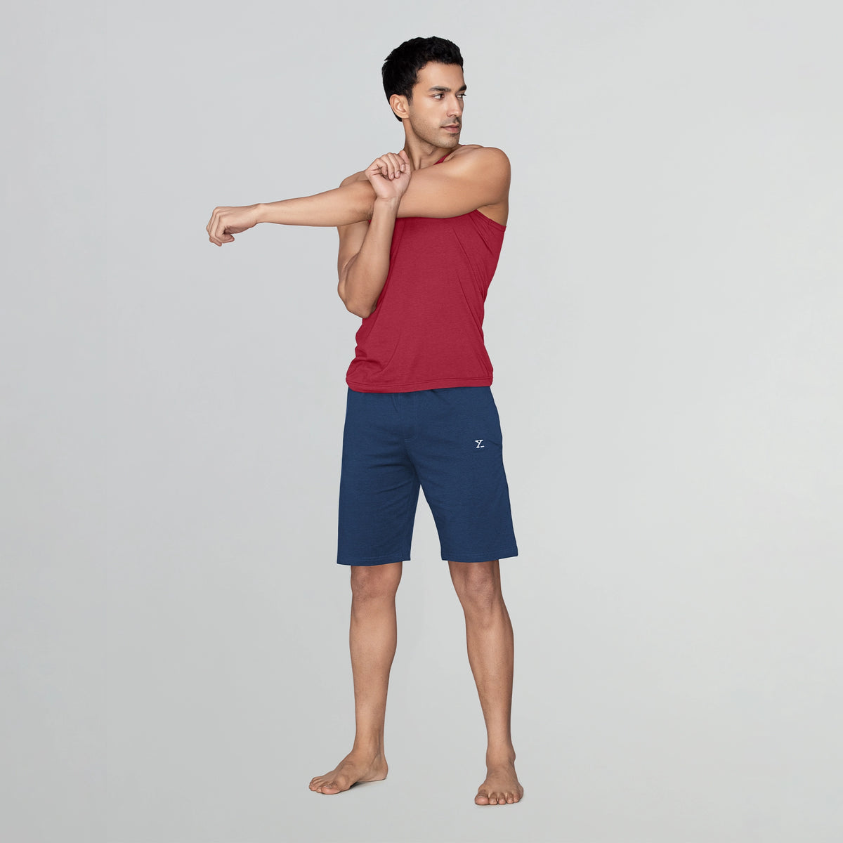 Ace Modal-Cotton Shorts Estate Blue