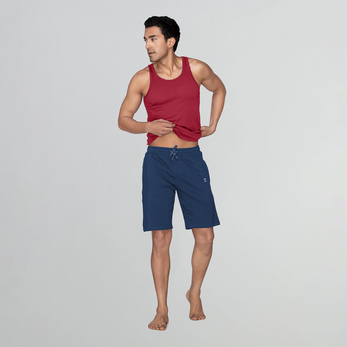 Ace Modal-Cotton Shorts Estate Blue