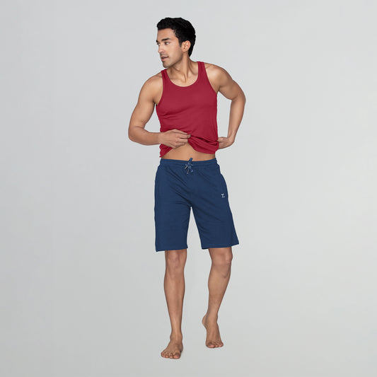 Ace Modal-Cotton Shorts Estate Blue