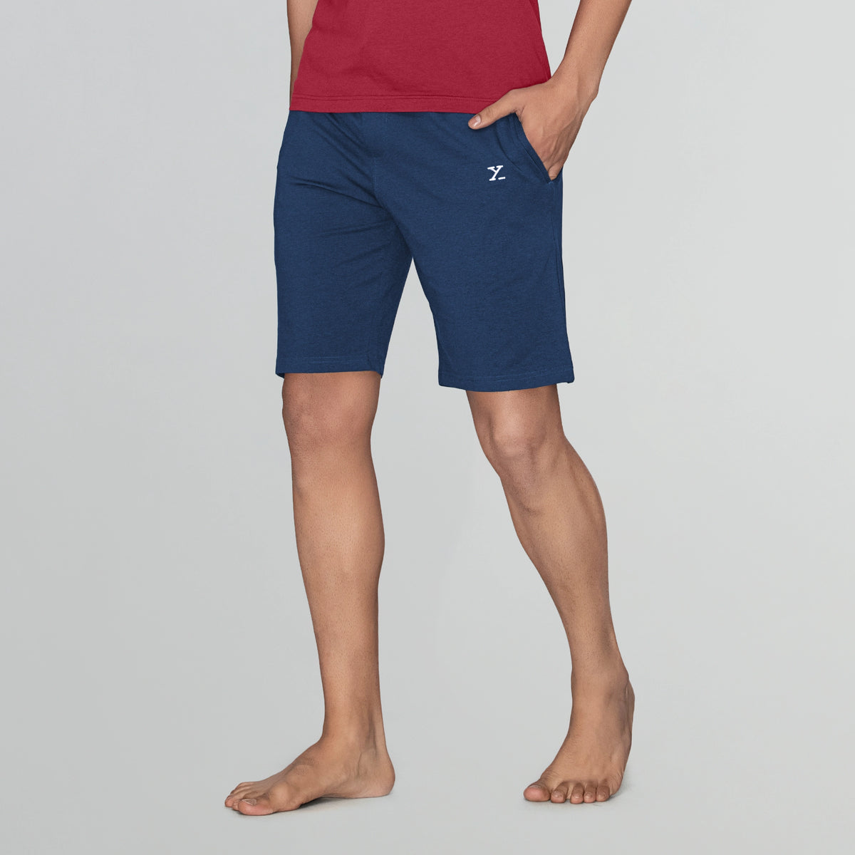 Ace Modal-Cotton Shorts Estate Blue