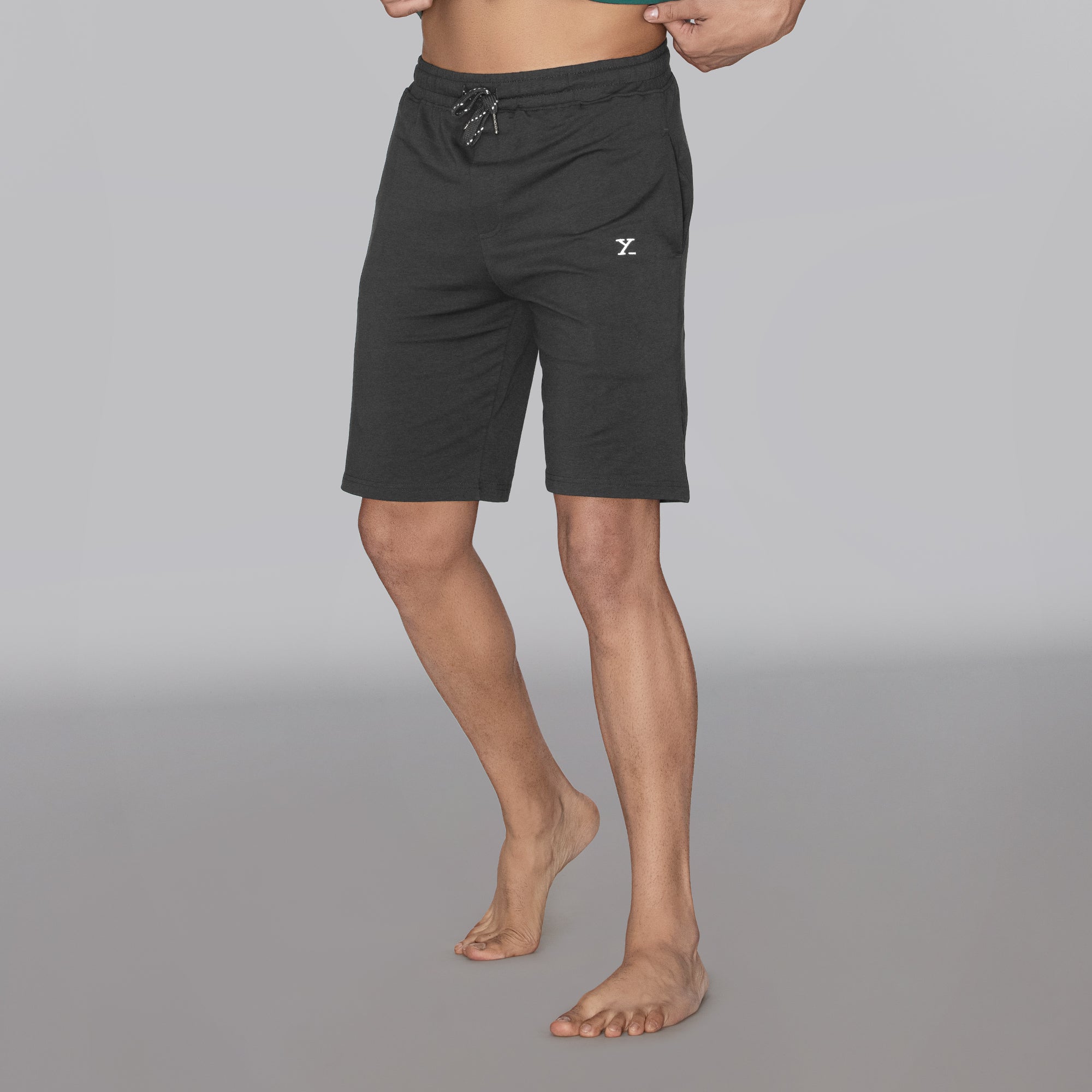 Ace Modal-Cotton Shorts For Men Graphite Grey - XYXX Crew