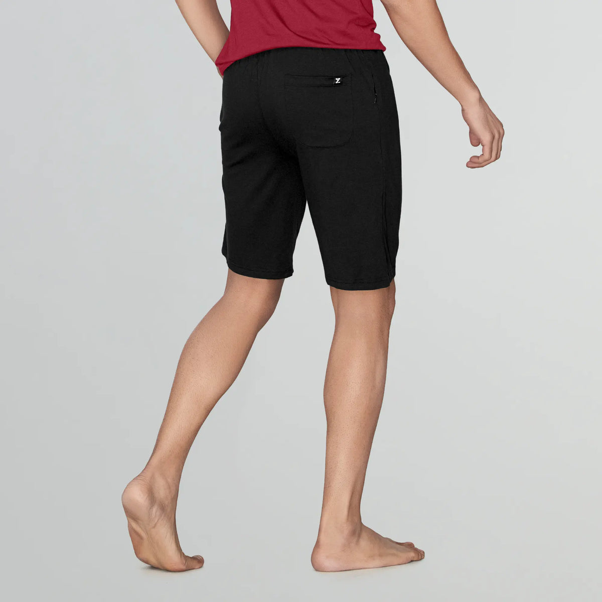Ace Modal-Cotton Shorts Pitch Black