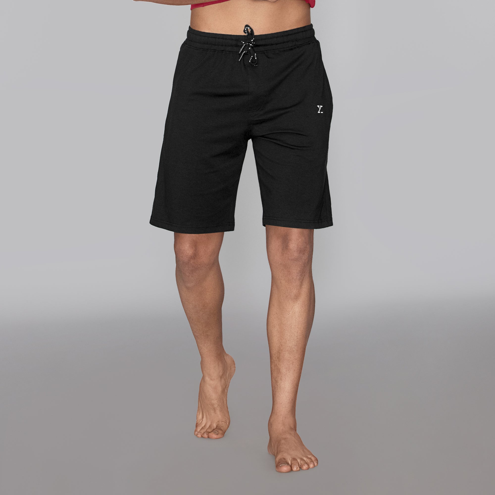 Ace Modal-Cotton Shorts For Men Pitch Black - XYXX Mens Apparels