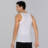 Ace Modal-Cotton Square Neck Vests For Men Polar White Gym Fit - XYXX Crew