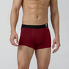 Aero Silver Cotton Trunks Bold Burgundy - XYXX Crew