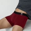 Aero Silver Cotton Trunks Bold Burgundy - XYXX Crew