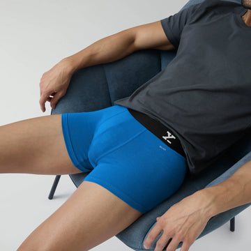 Aero Silver Cotton Trunks Pacific Blue - XYXX Crew