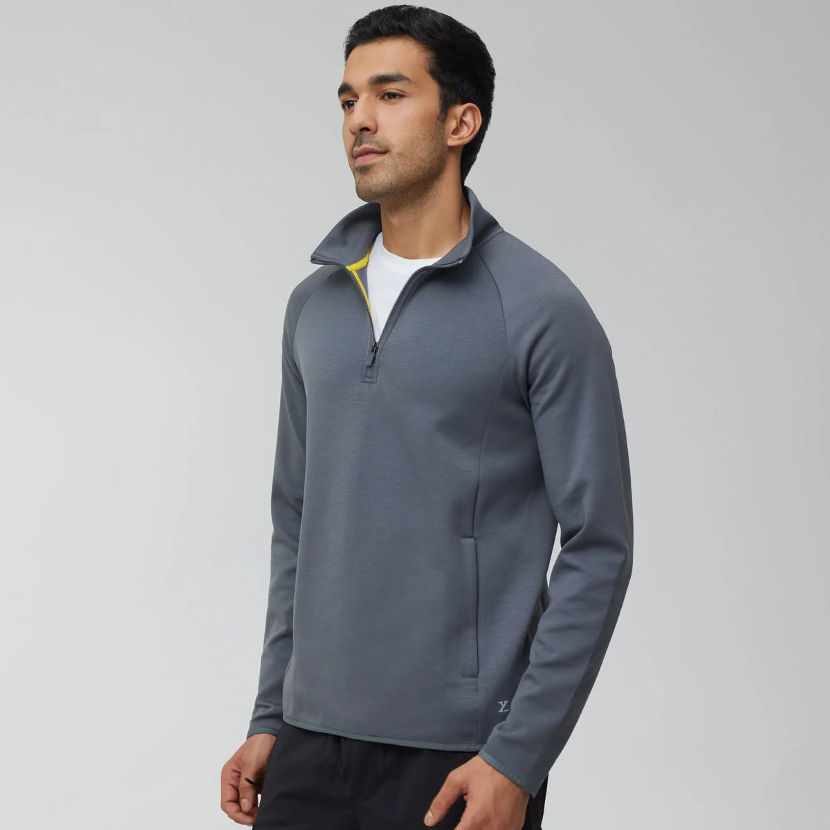 Alpha Half Zip Sweatshirt Ash Grey - XYXX Crew