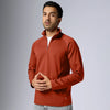 Alpha Half Zip Sweatshirt Auburn Red