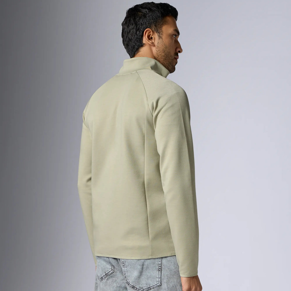 Alpha Half Zip Sweatshirt Cascade Grey - XYXX Crew