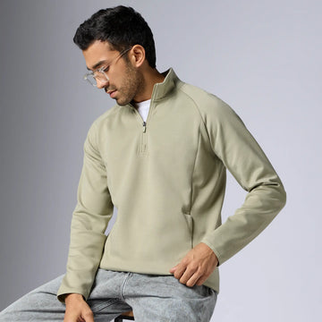 Alpha Half Zip Sweatshirt Cascade Grey - XYXX Crew