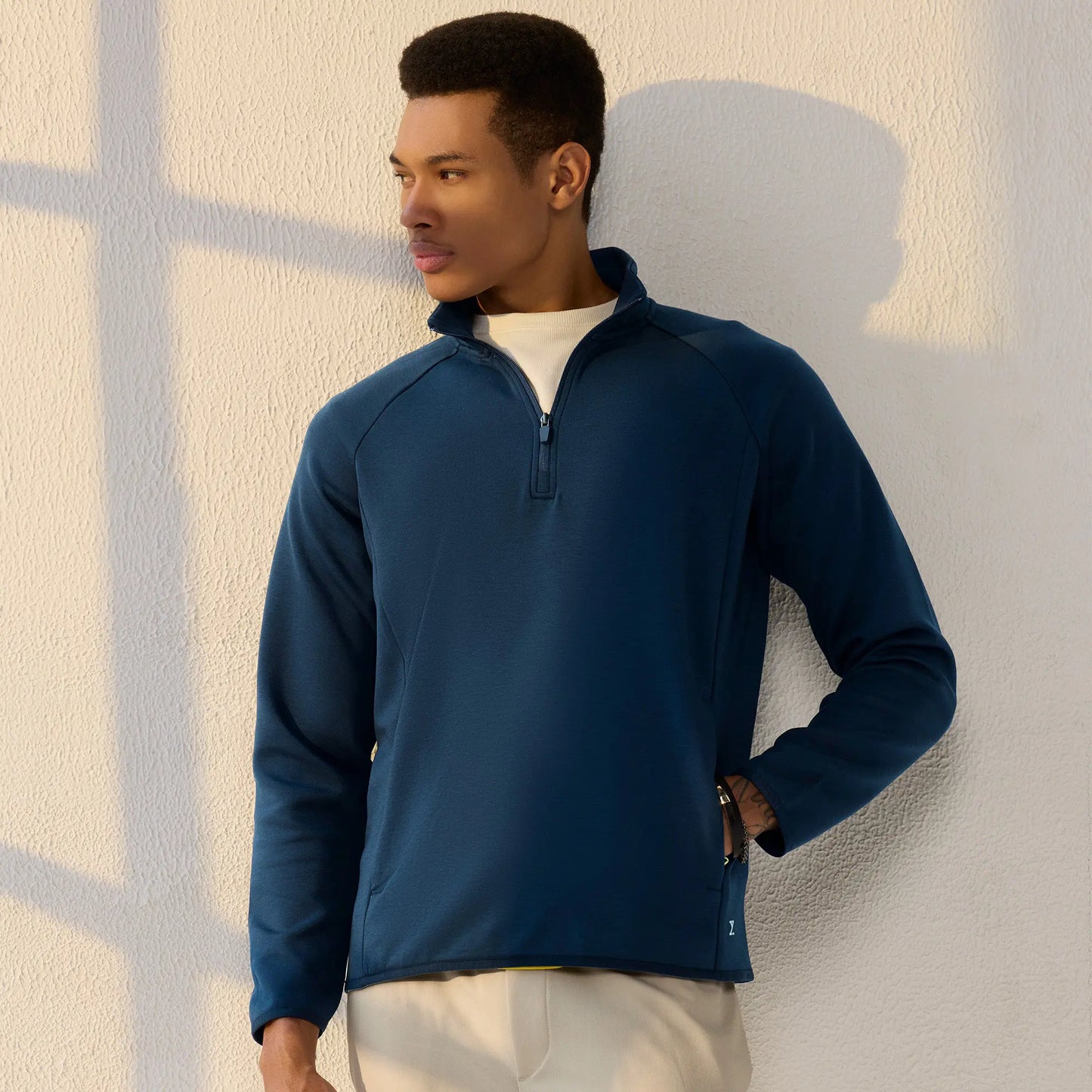 Alpha Half Zip Sweatshirt Midnight Blue - XYXX Crew