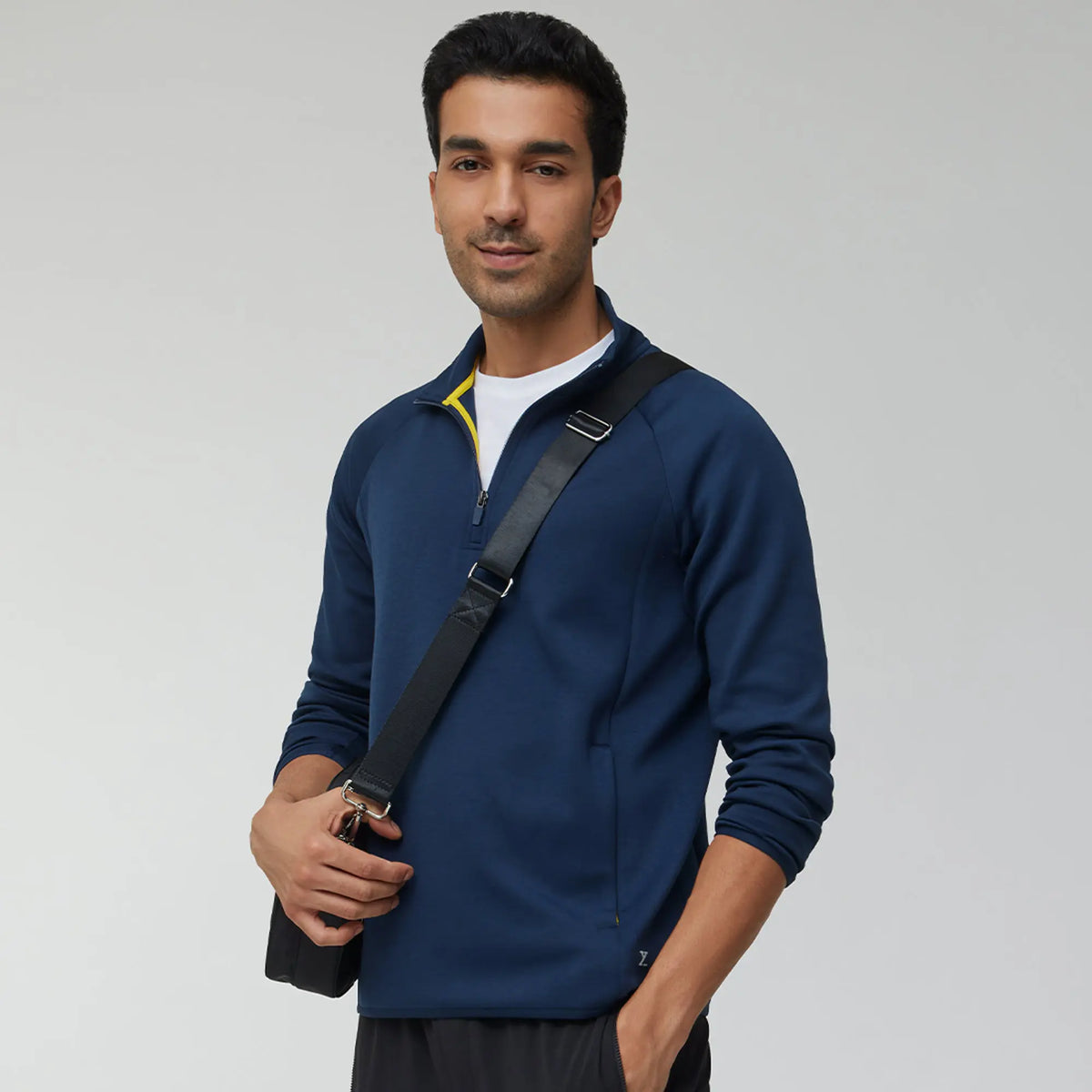 Alpha Half Zip Sweatshirt Midnight Blue - XYXX Crew