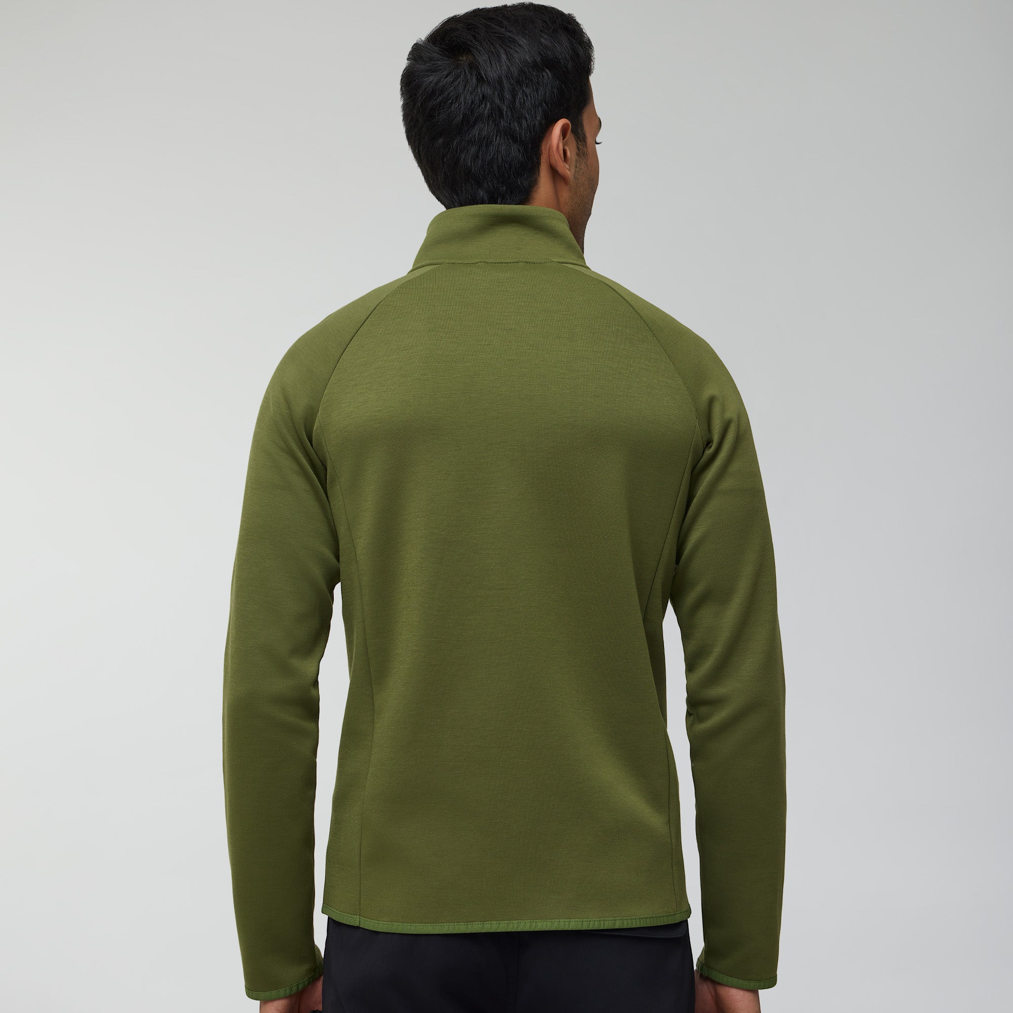Alpha Half Zip Sweatshirt Olive Green