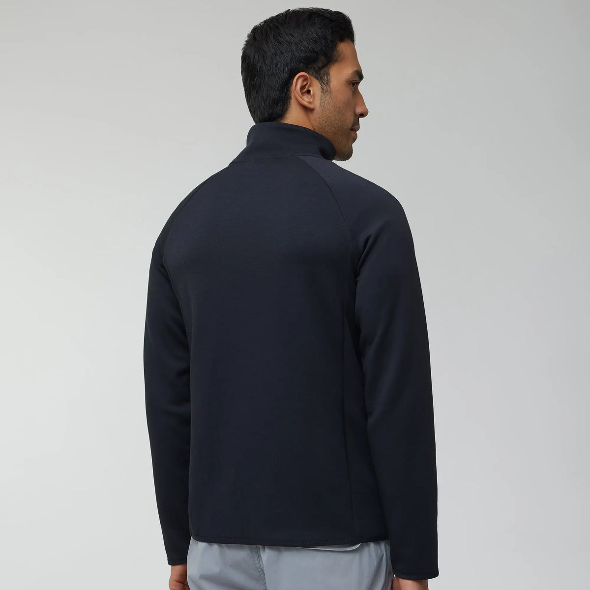 Alpha Half Zip Sweatshirt Pitch Black - XYXX Crew