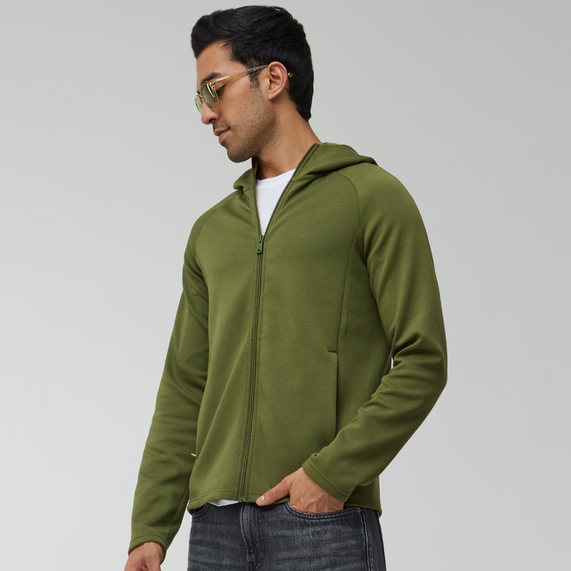 Alpha Hoodies and Jackets For Men Olive Green -  XYXX Crew