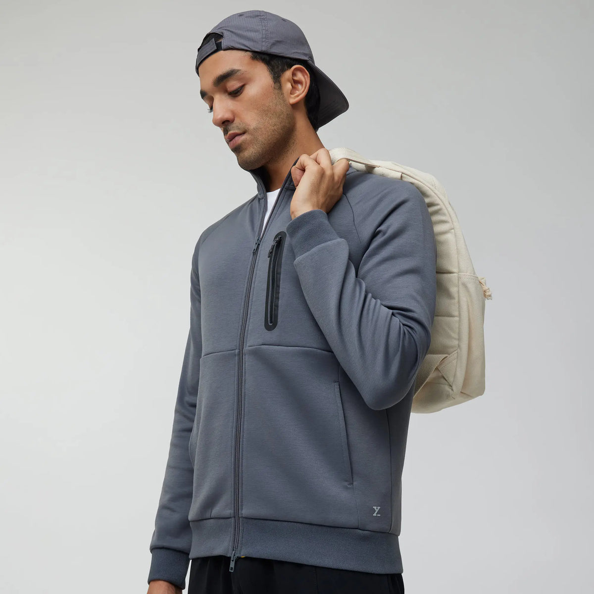 Alpha Zip Ups Jackets Ash Grey - XYXX Crew
