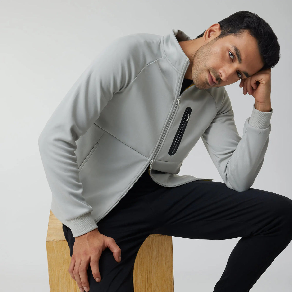 Alpha Zip Ups Jackets Moon Grey - XYXX Crew
