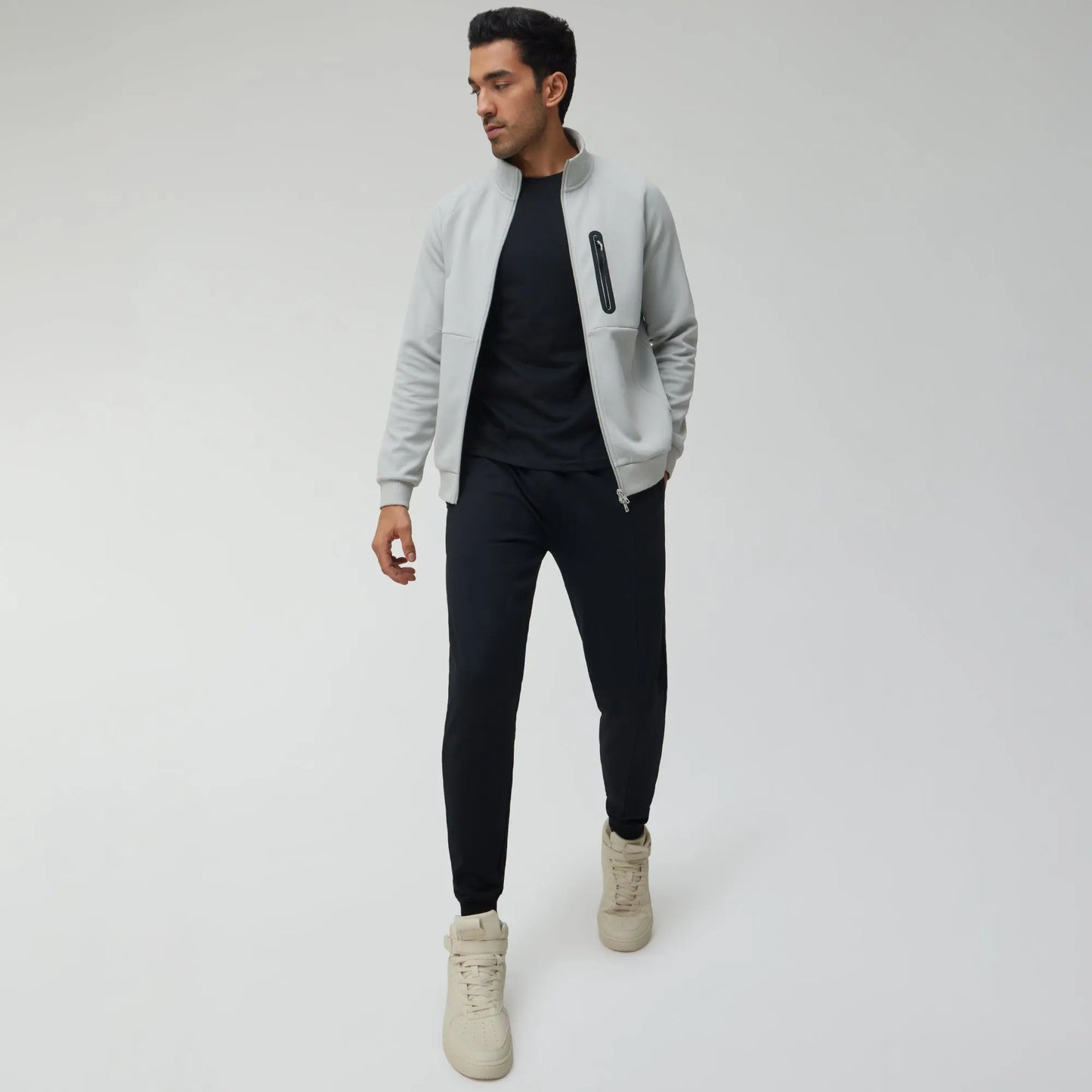 Alpha Zip Ups Jackets Moon Grey - XYXX Crew