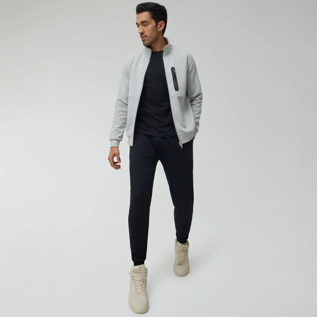 Alpha Zip Ups Jackets Moon Grey - XYXX Crew