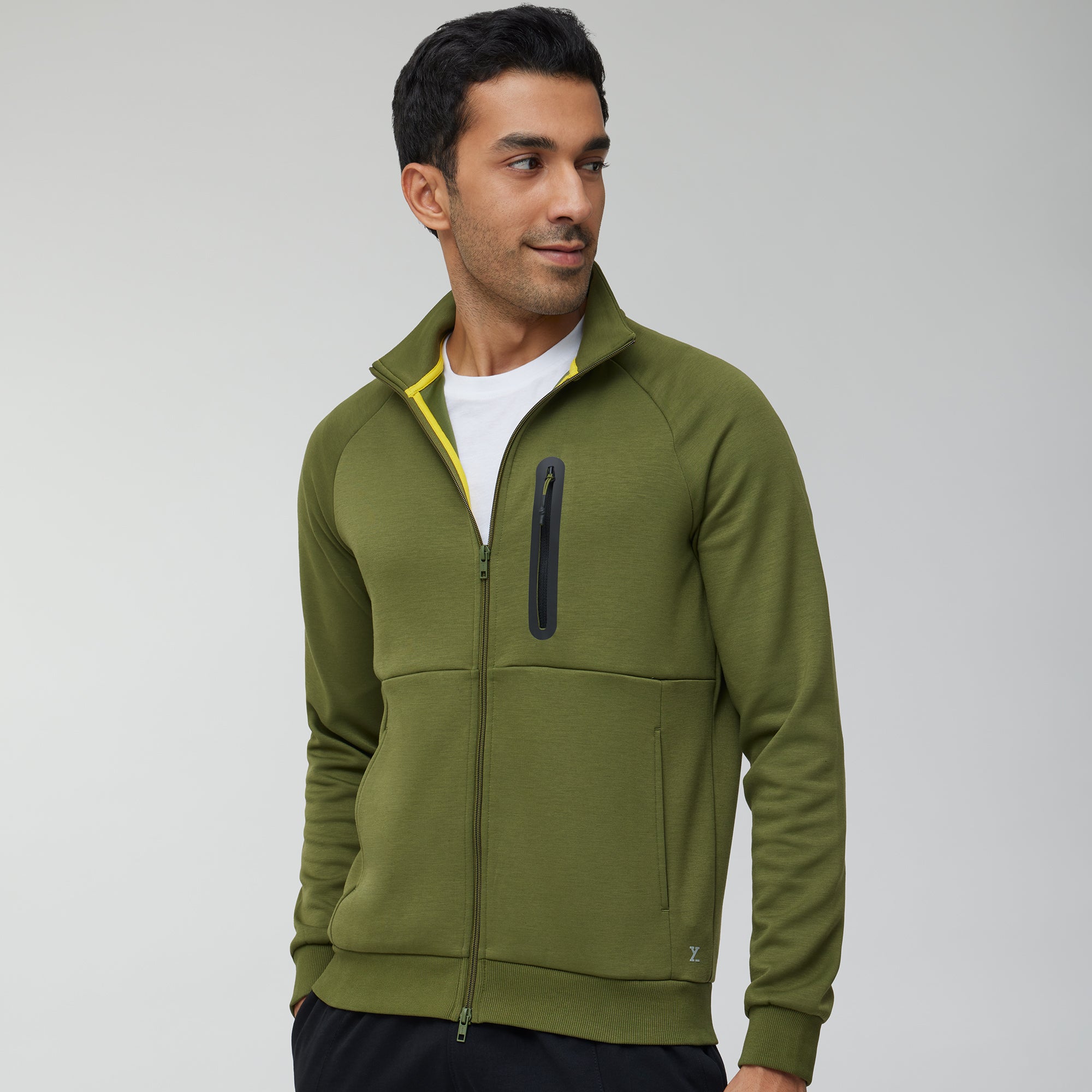 Alpha Zip Ups and Jackets For Men Olive Green -  XYXX Crew