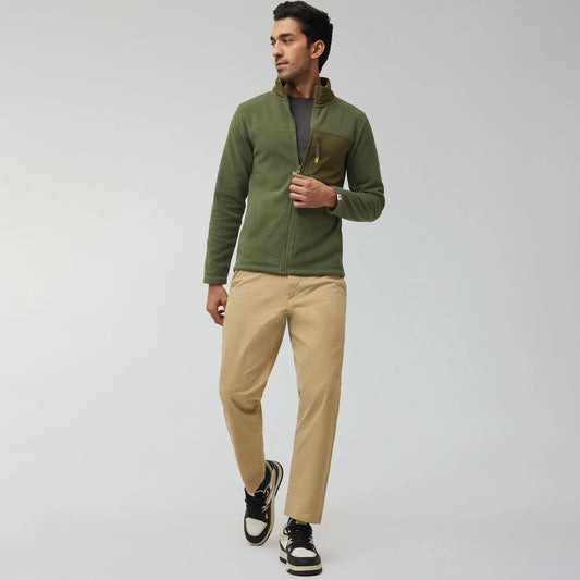 Alterra Fleece Jackets Olive Green - XYXX Crew