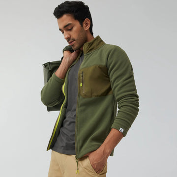 Alterra Fleece Jackets Olive Green - XYXX Crew