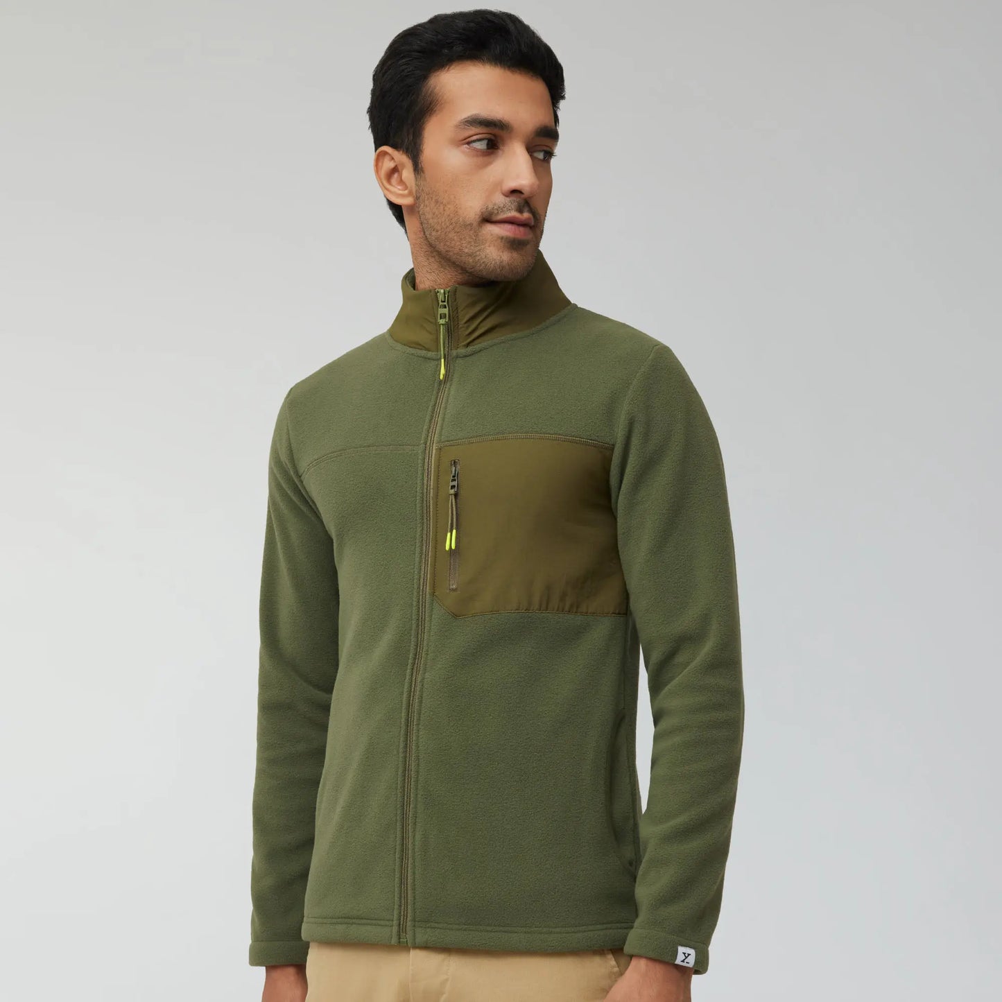 Alterra Fleece Jackets Olive Green - XYXX Crew