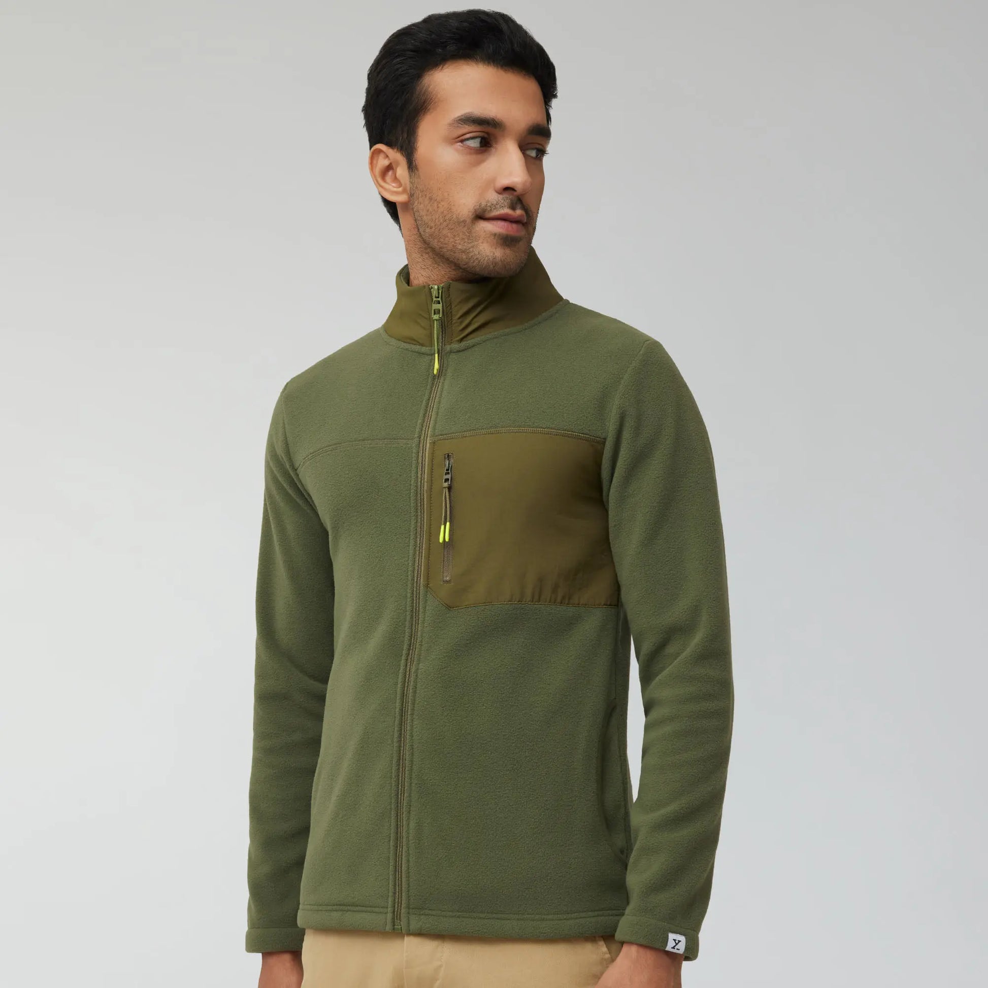 Alterra Fleece Jackets Olive Green - XYXX Crew