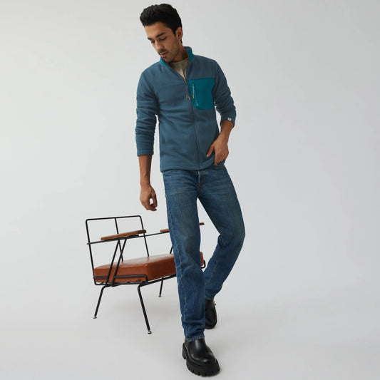 Alterra Fleece Jackets Sea Blue - XYXX Crew