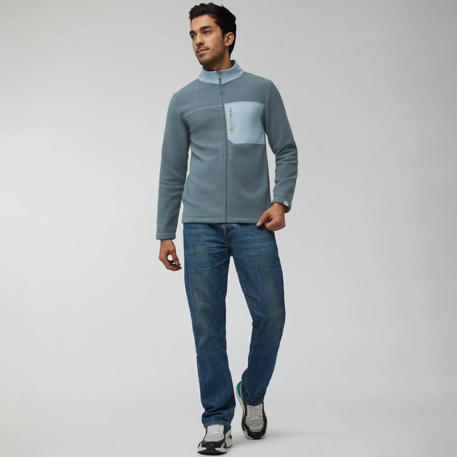 Alterra Fleece Jackets Storm Blue - XYXX Crew