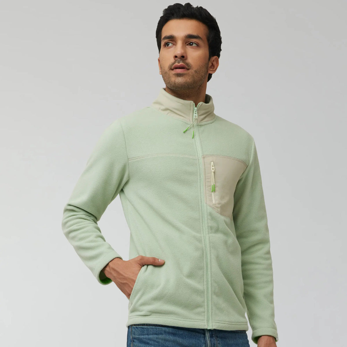 Alterra Fleece Jackets Tea White - XYXX Crew