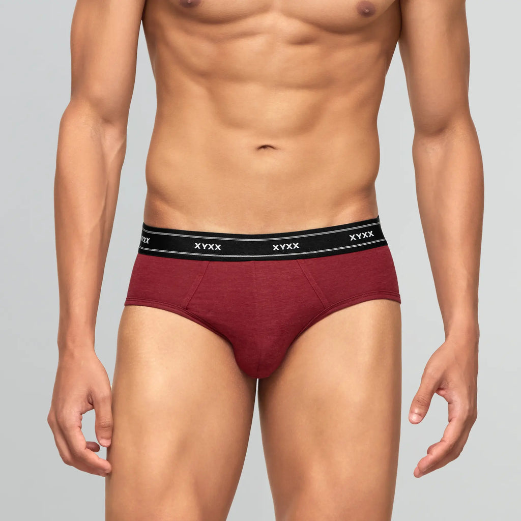 Buy Apollo Bamboo Cotton Briefs Bold Burgundy for Men Online at
