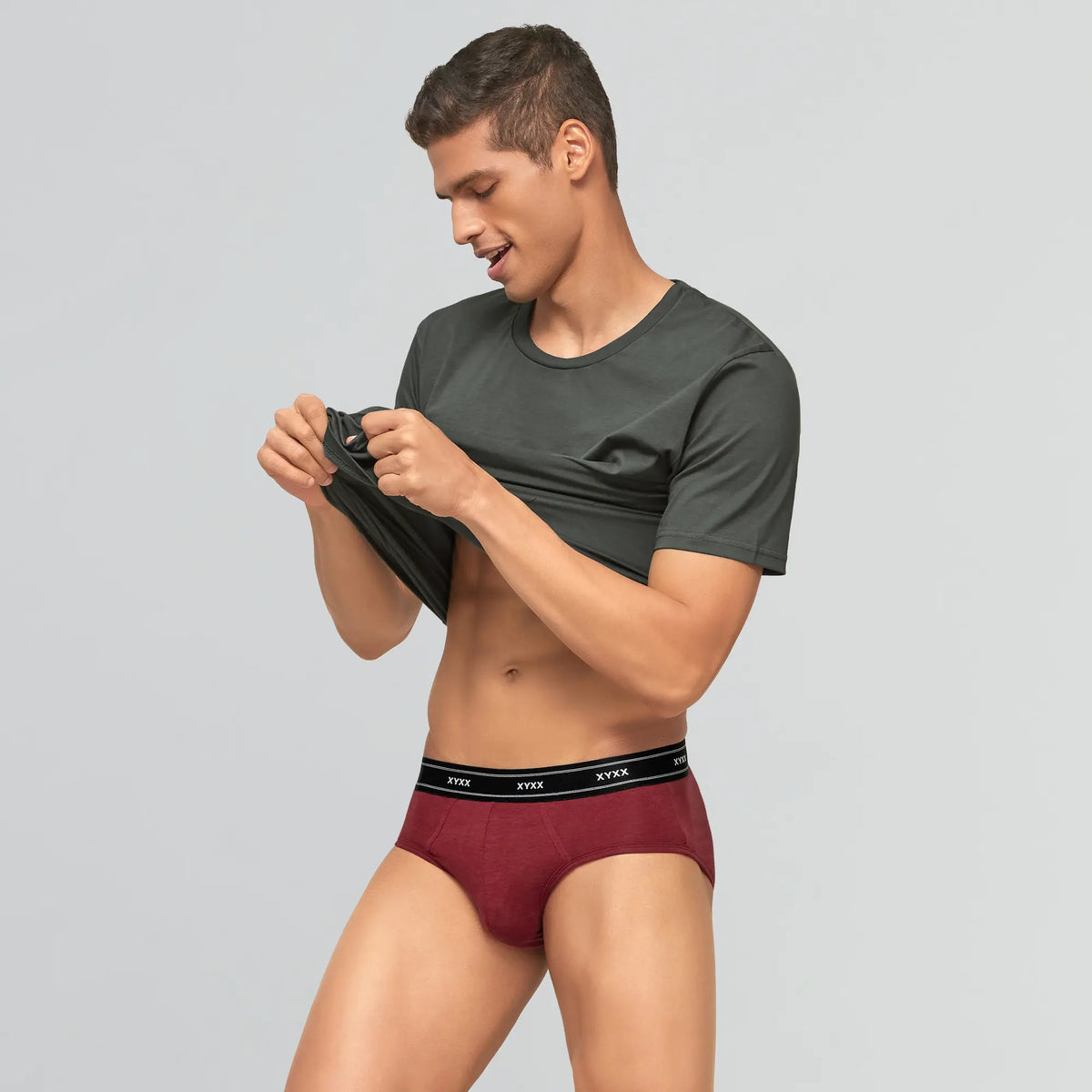 Apollo Bamboo Cotton Briefs Bold Burgundy