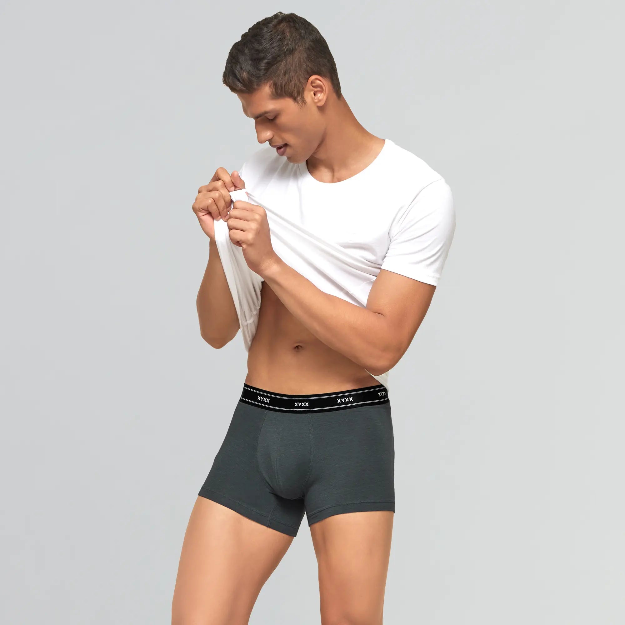 Apollo Bamboo Cotton Trunks Graphite Grey