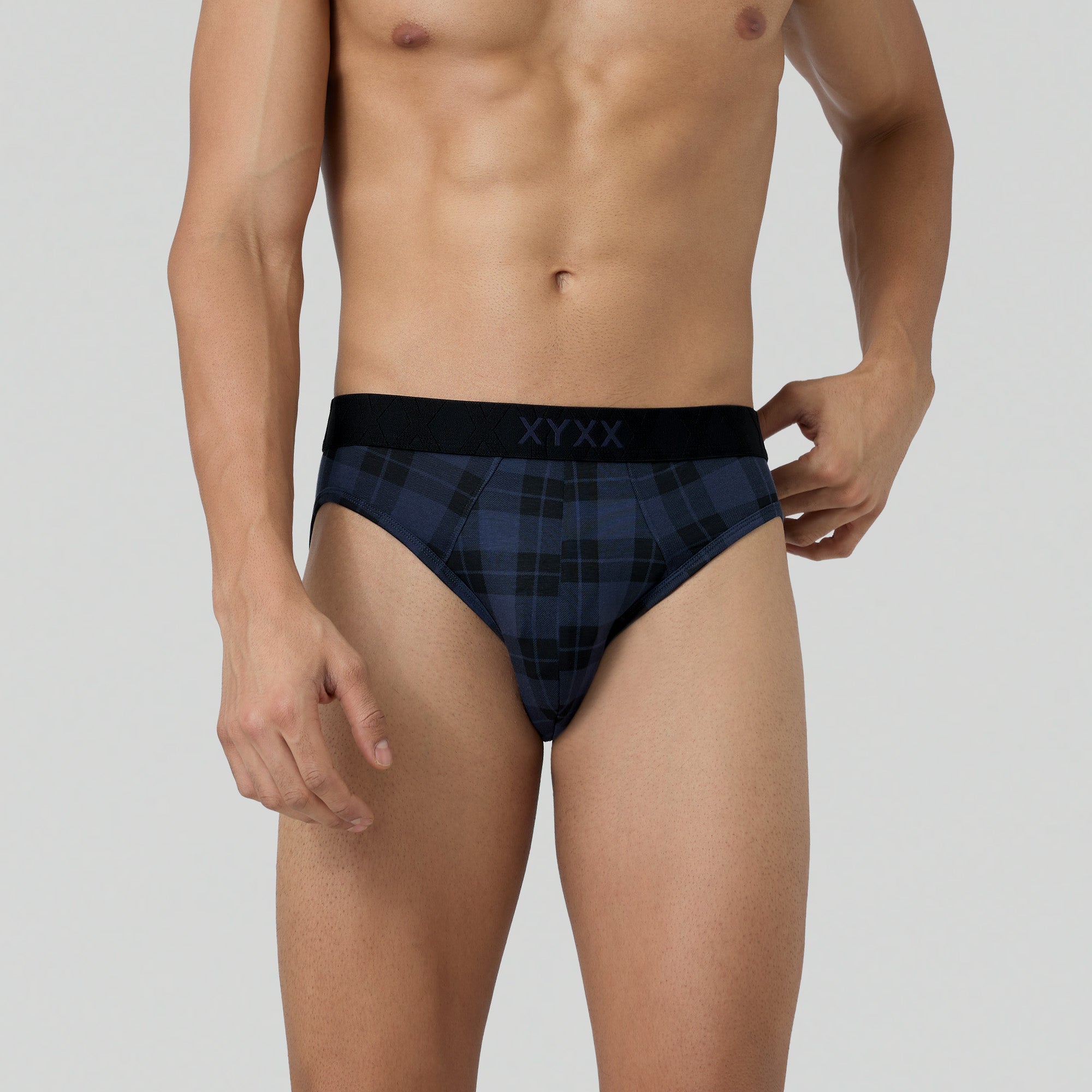 Checkmate Modal-Cotton Briefs For Men Storm Blue -  XYXX Crew