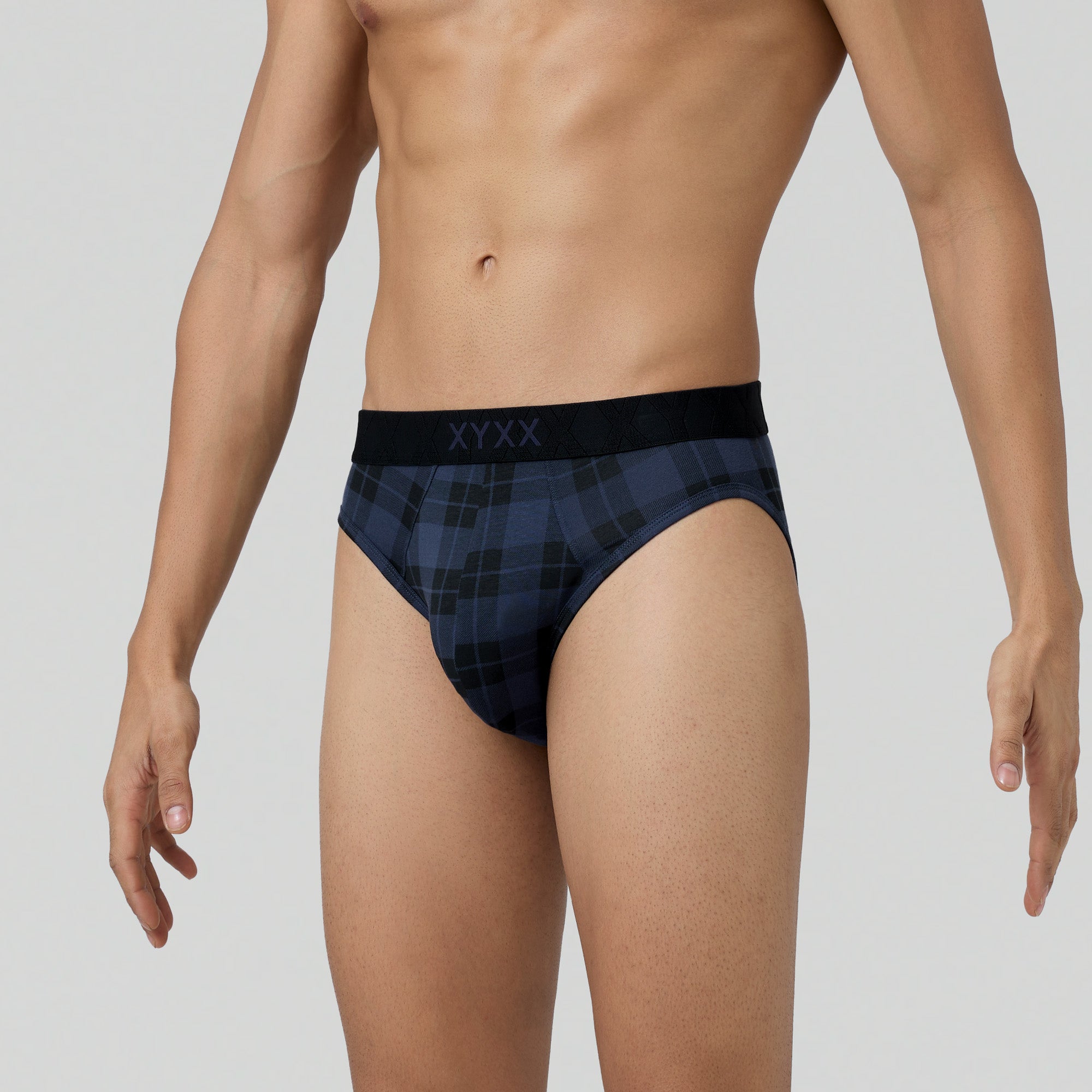 Checkmate Modal-Cotton Briefs For Men Storm Blue -  XYXX Crew