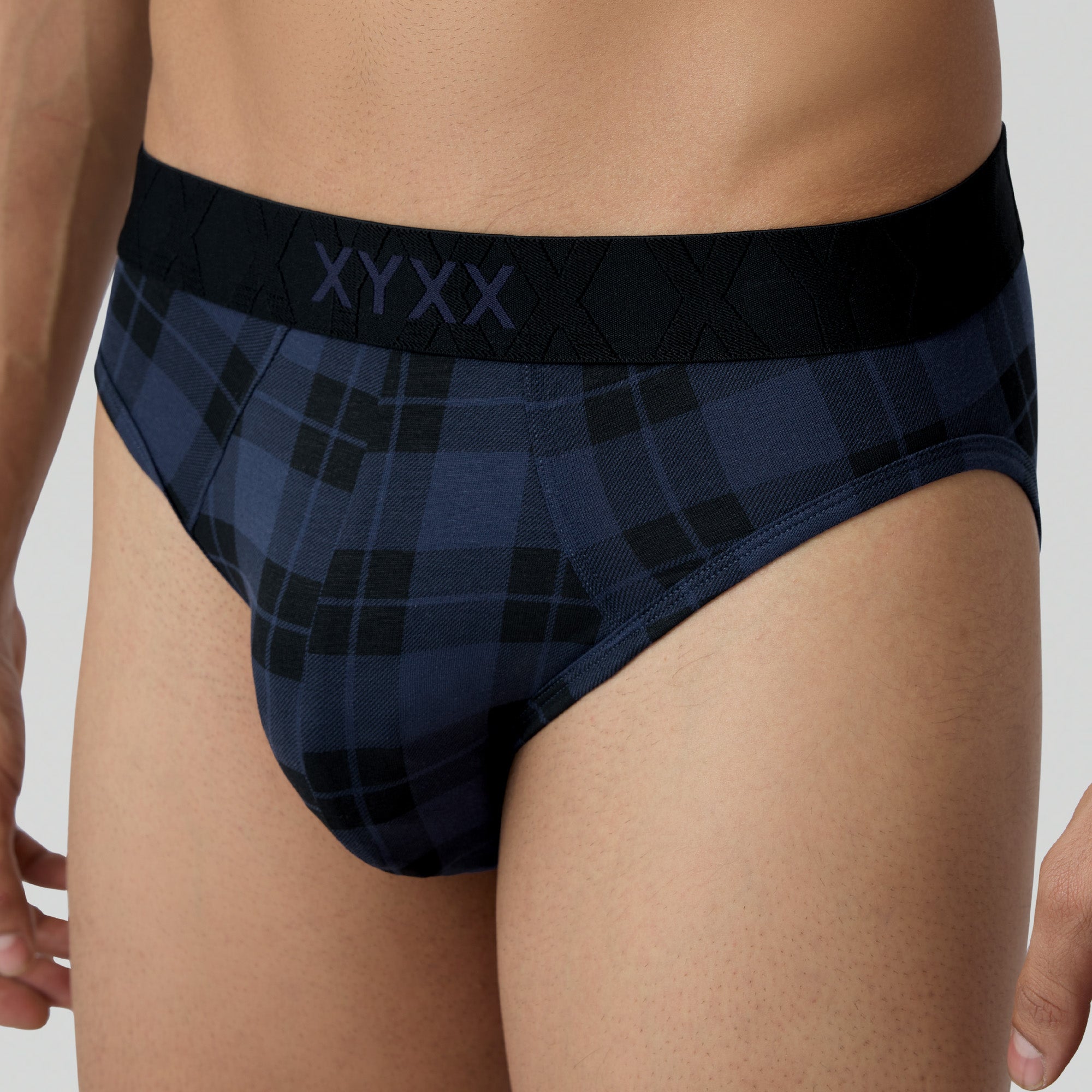 Checkmate Modal-Cotton Briefs For Men Storm Blue -  XYXX Crew