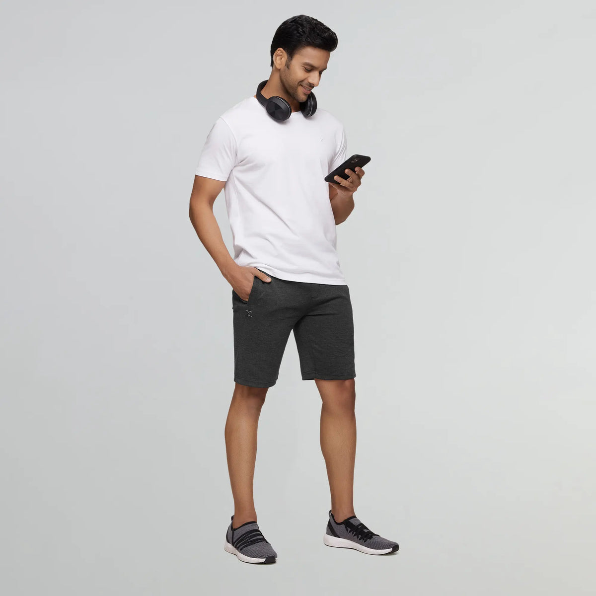 Code Cotton Rich Shorts Graphite Grey - XYXX Crew