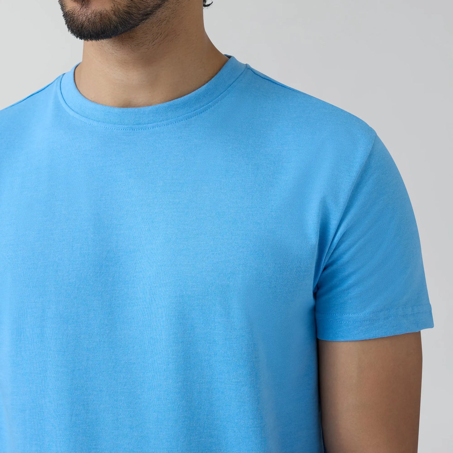 Code Cotton Rich T-shirts Azure Blue - XYXX Crew